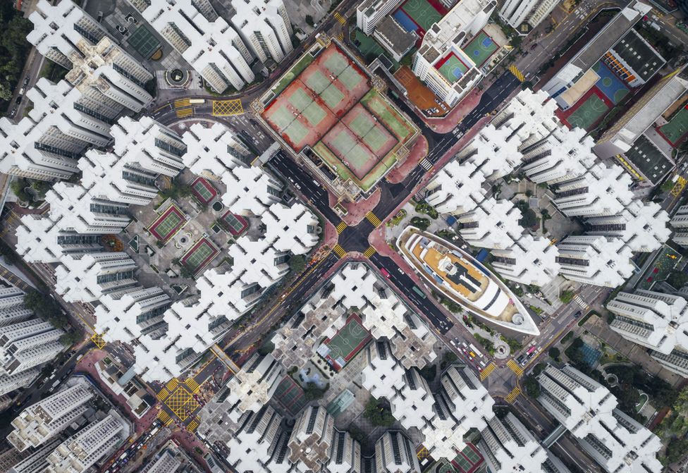 Hong Kong Kowloon Kuş Bakışı